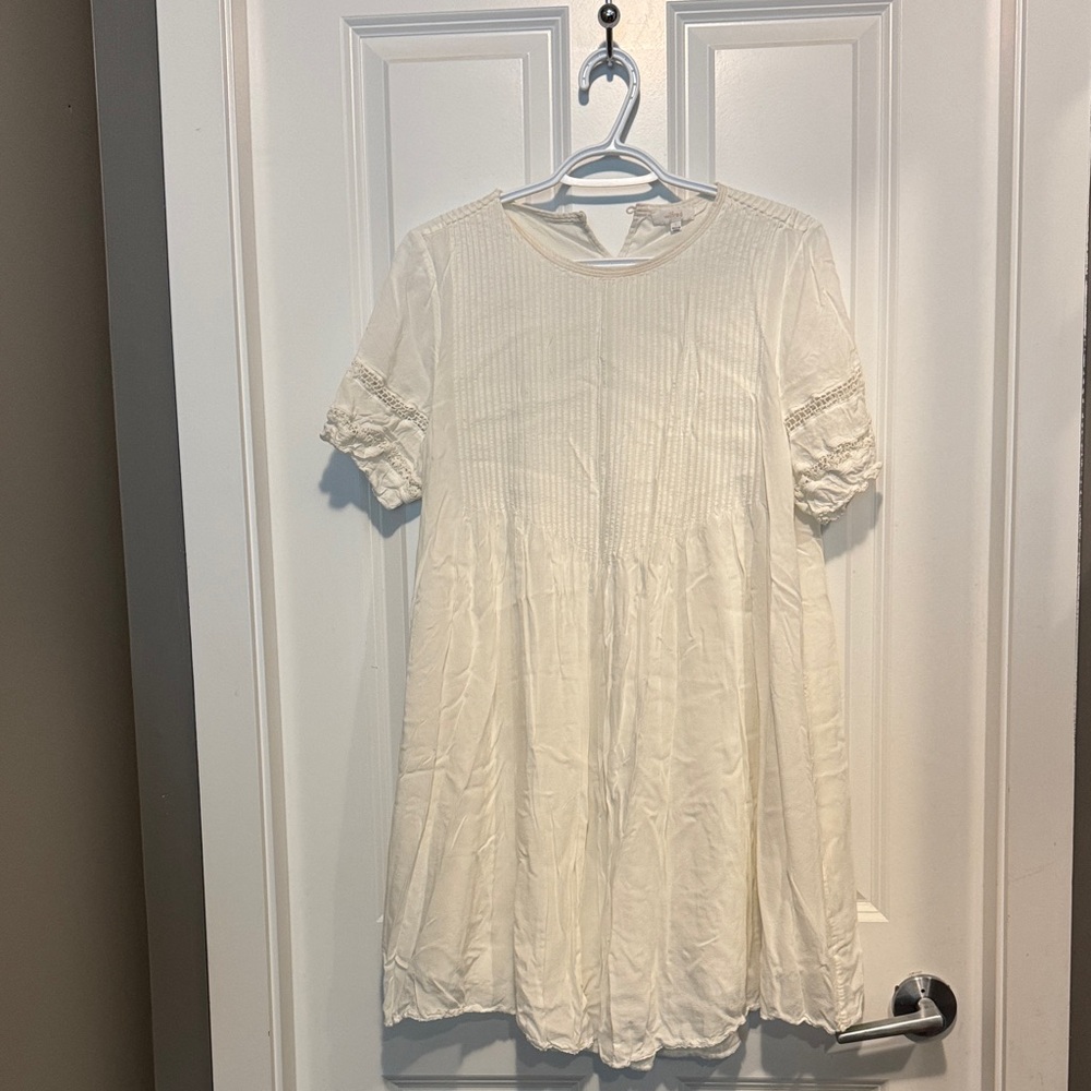 Wilfred Cream Textured Short Sleeve Top